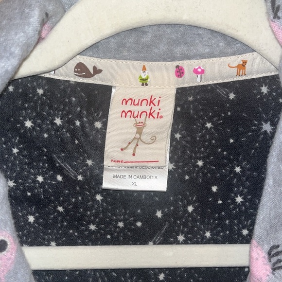 Munki Munki pajama set, grey with Owls size XL - Picture 3 of 10